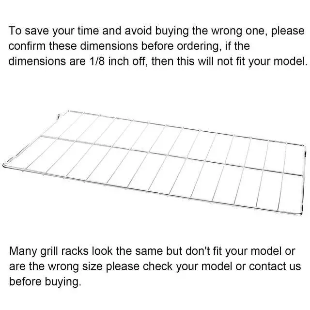 Alt view image 6 of 7 - 316496201 316496202 Oven Rack Unit 24.02" x 15.94" for Frigidaire Range Oven -2Pack (Note: Make sure to measure the size accurately before placing an order)