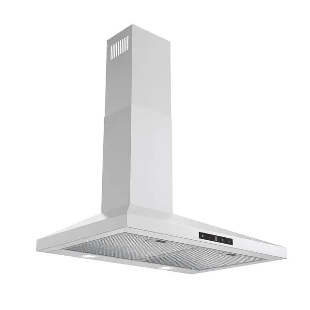 Alt view image 5 of 6 - 30 inch Wall Mount Range Hood Stainless Steel, 460 CFM Quiet Kitchen Vent Hood with Touch Control LED Lights, 3 Speed Exhaust Fan Ducted/Ductless Convertible, Dishwasher-Safe Baffle Filters