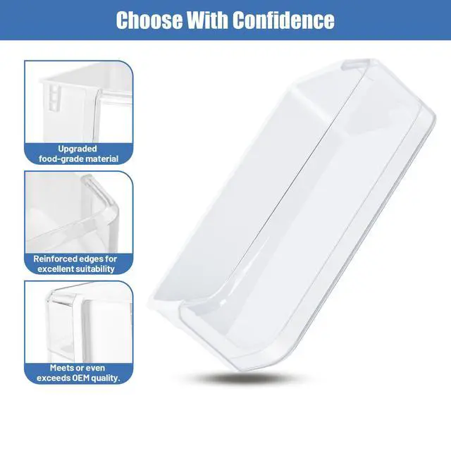 Alt view image 6 of 7 - DA97-07541A Refrigerator Door Shelf Compatible with Samsung Fridge | RFG237 RFG238 Refrigerator Door Shelves Replaces AP4450181 2051070 PS4175244 Door Bin
