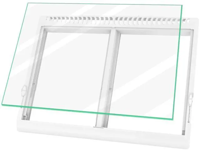 Main image of Upgraded 240364787 Refrigerator Crisper Drawer Cover Frame & 240350608 Crisper Glass Replacement Fit for Frigidaire, Ken-more, Elec-trolux Crisper Pan Cover FFTR1814TWB, LFTR1832TF0, 253.78893016