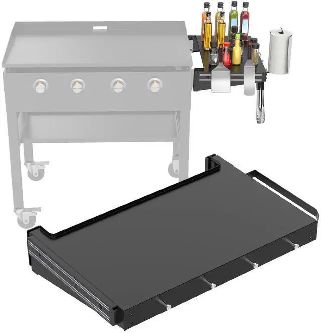 Main image of Foldable Griddle Side Shelf for Blackstone 36" Griddles, Griddle Replacement Parts for 36 Inches Blackstone Griddles with Paper Towel Holder, 4 Utensil Hooks & Magnetic Tool Holder
