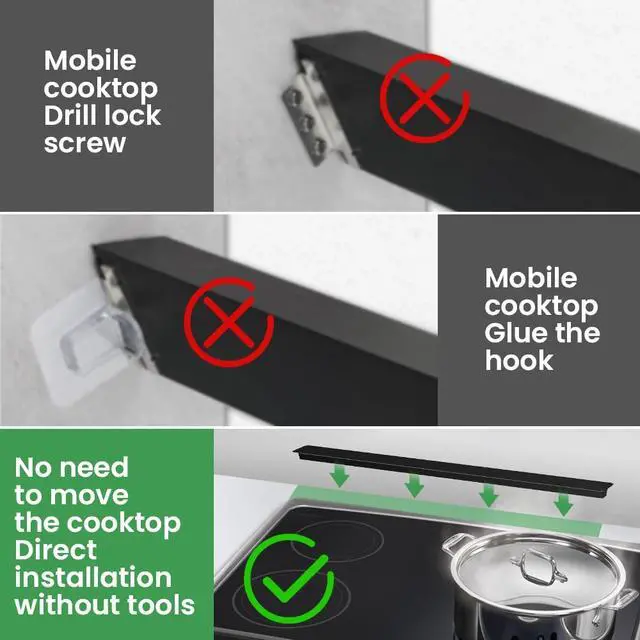 Alt view image 3 of 6 - 31.5" Slide-in Range Rear Filler Kit, Stove Gap Universal Trapezoidal filling strips, Cooktop Trim Kit Between Stove and Backsplash W10113901A for Whlrlpool & Most Brand (Black-31.5in)