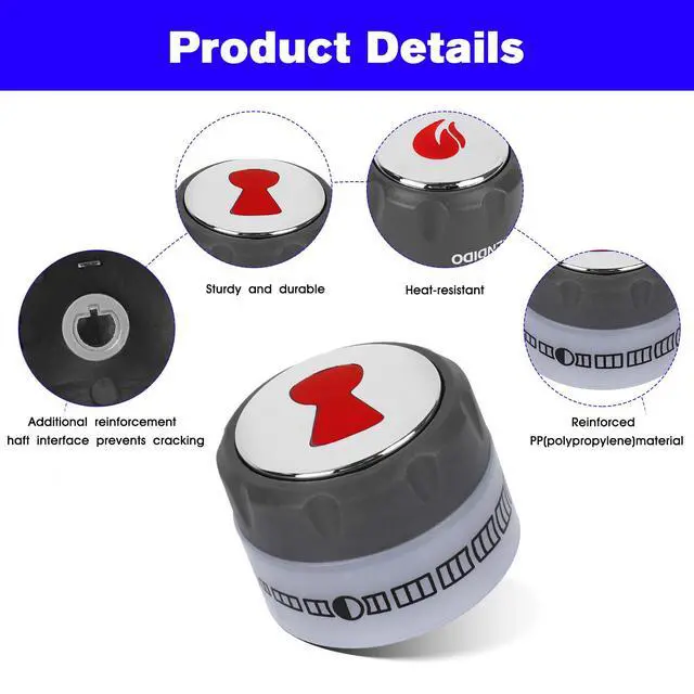 Alt view image 5 of 7 - Grill Control Knobs Kit 67692 Replacement Weber Summit 660/670 Gril Knob | Gas Grill Knob With 6 Main Burner Knob, 1 IR Knob, 1 Smoke and 1 Grill Burner Control Knob - 9 Pack