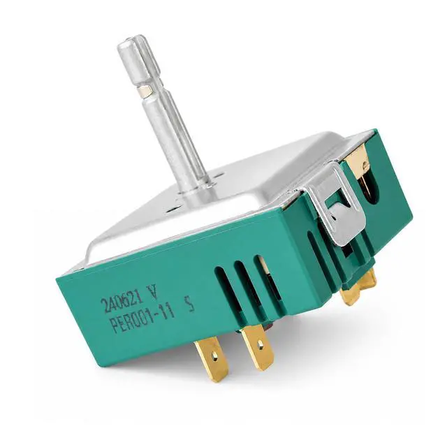 Alt view image 2 of 7 - DG44-01005B Dual Infinite Control Switch Replacement, Compatible with Samsung Range Stove, Replaces DG44-01005A, PER001-11S, PER001-01S, PER001-01B, Surface Element Burner Control Switch 240V