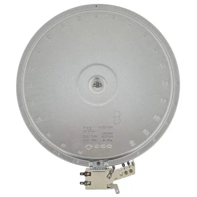 Alt view image 6 of 6 - 316555800, W10275049 Range Dual Radiant Surface Element Heater 6/9 Inch, 2500W/1200W Compatible with Whirlpool Frigidaire, Replaces 316224300, 316418400, 316418401, 318198932, WPW10275049, W10173896