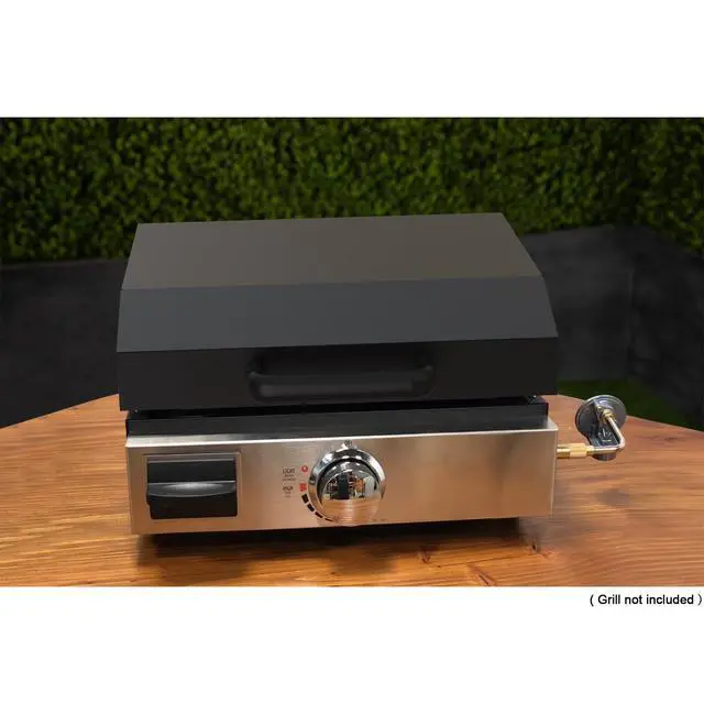Alt view image 7 of 7 - Hard Cover for 17 inch Blackstone Griddle with Front Grease System, Griddle Lid Fits Models with Removable Screws on Griddle's Rear Panel Only