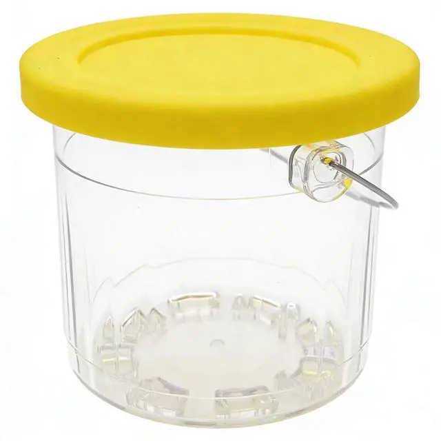 Alt view image 4 of 7 - Replacement Paddle, Outer Bowl with Lid, ice crami Pints, compatible with Ninja Creami Ice Cream Maker: NC301, NC300, NC299AMZ Series (Paddle+Outer Bowl with Lid+4 Pints)