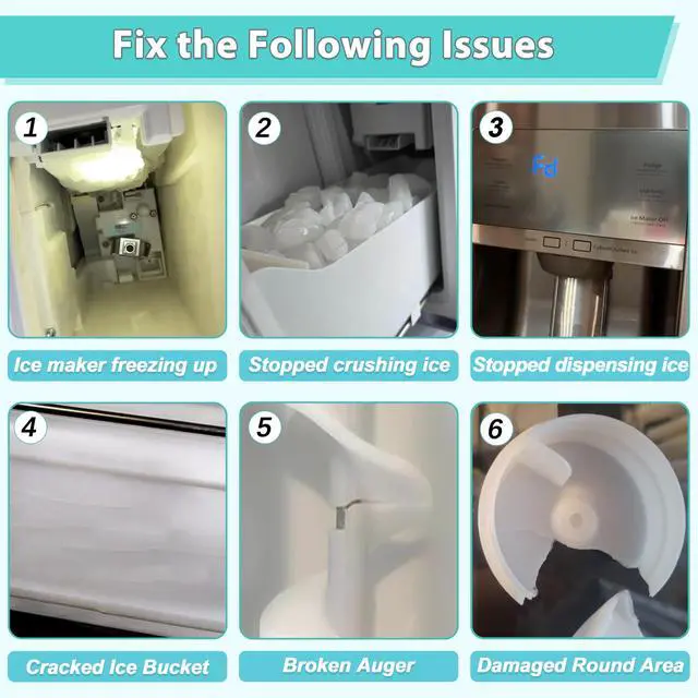 Alt view image 6 of 7 - Upgraded DA97-20156B Refrigerator Ice Bin, Ice Bucket Assembly | Compatible with Samsung Refrigerator Ice Maker Tray, Fits RF28R7201SR/AA, RF28R7351SG, RF28R7351SR, RF28R6201SR, RF27T5201SR