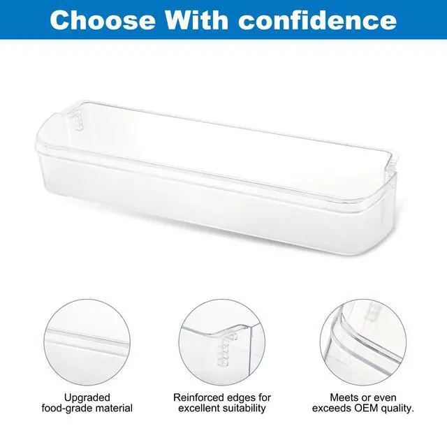 Alt view image 6 of 7 - UPGRADED MAN62750201 Refrigerator Door Basket Compatible With LG Kenmore LDCS22220S LDCS22220W 79578022310 Fridge Door Bin Replacement 3194323 AP5977956 PS11711098 EAP11711098