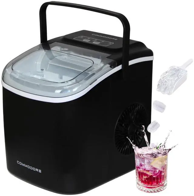 Main image of Bullet Ice Maker for Countertop - 28 lbs/Day, High Storage Capacity, Compact & Portable with Carrying Handle, Self-Cleaning Mode, Quiet, Easy Drainage, ETL Certified, Scooper Included