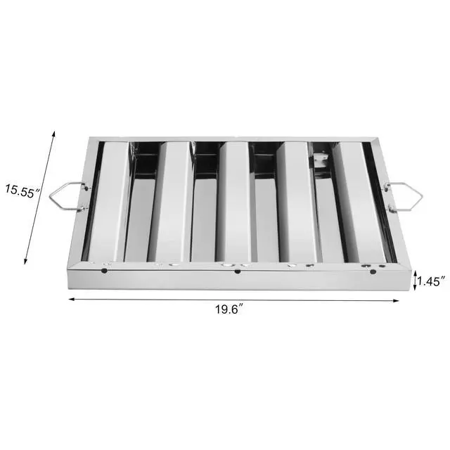 Alt view image 3 of 7 - 54361 Stainless Steel Hood Filter, 20" W x 16" H, Set of 6