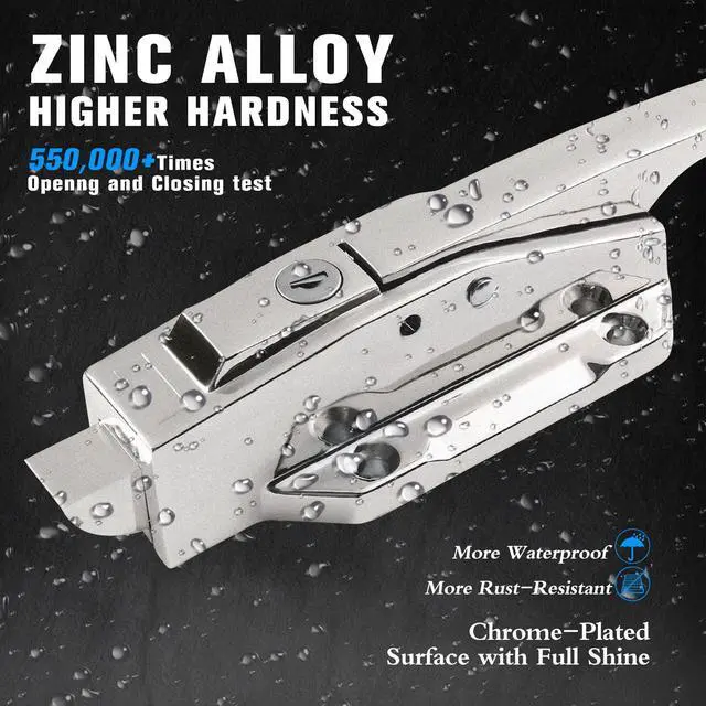 Alt view image 3 of 7 - Walk in Cooler Door Handle,Freezer Door Handle, Freezer Door latches, Suitable for Freezer Door Locks, Oven Locks, Laboratory Door Locks, or Other Equipment (Base Height 3.5inch)