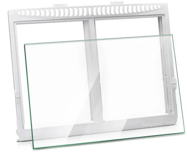 Main image of 240364787 Refrigerator Crisper Drawer Cover Frame with 240350608 Crisper Glass Replacement for Frigidaire kenmore Drawer Replacement,for Frigidaire Glass Shelf Replacement