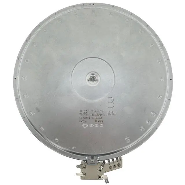 Alt view image 3 of 5 - DG47-00065A, MEE62704901 Range 12" Triple Radiant Surface Element/Burner 3.0/2.2/1.1kW, Replaces DG47-00021A, DG47-00021B, MEE64286301, MEE35326801, W10823720, W10187839, W11563195, W11318371