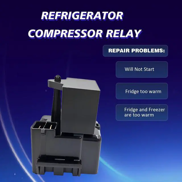 Alt view image 2 of 6 - 213615000 Heavy Duty Compressor Start Relay | Fits Embraco Compressor Compatible With CKD2002 216649304 CKD649304X