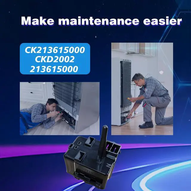 Alt view image 3 of 6 - 213615000 Heavy Duty Compressor Start Relay | Fits Embraco Compressor Compatible With CKD2002 216649304 CKD649304X