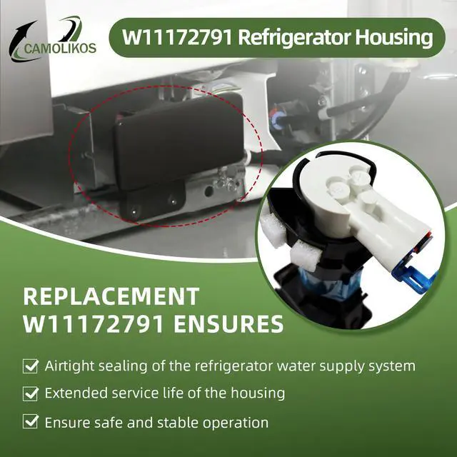 Alt view image 5 of 7 - W11172791 W11036341 Refrigerator Housing Fits for Whirlpool Amana Kenmore Maytag Replace 4843571 AP6285279 PS12348209 EAP12348209