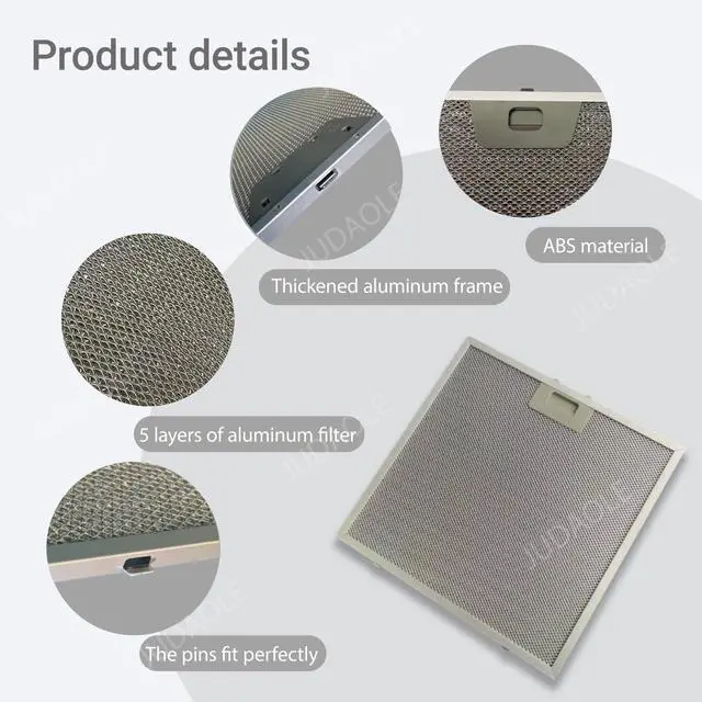 Alt view image 5 of 5 - Range Hood Grease Filter For GE JVX5300SJ2SS,JVX5305DJ2BB, JVX5300DJ2WW,JVX5305DJ2WW, JVX5305SJ2SS,JVX5300EJ2ES