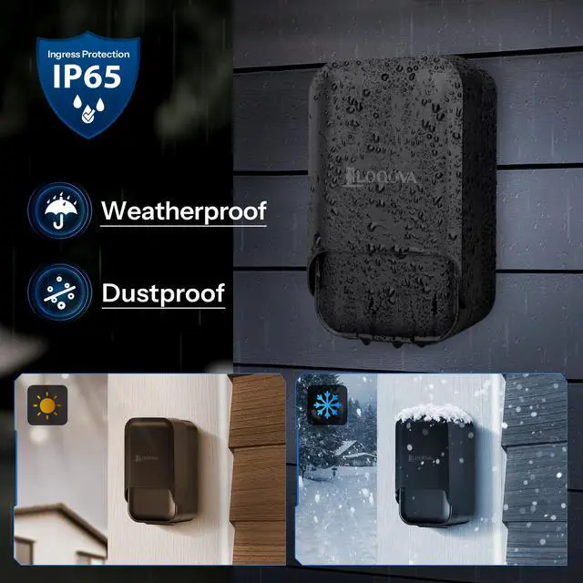 Alt view image 3 of 7 - Smart Key Lock Box Fingerprint, Waterproof Key Safe with Tuya App Control, Wall Mount & Shackle for Airbnb, Realtors & Families