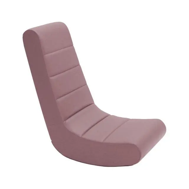 Alt view image 7 of 7 - FDP Youth Soft Floor Rocker, Lightweight Gaming Chair for Kids, Children's Furniture Great for Holiday Gifting and Designed for Playing Video Games, Reading and Watching TV - Mauve