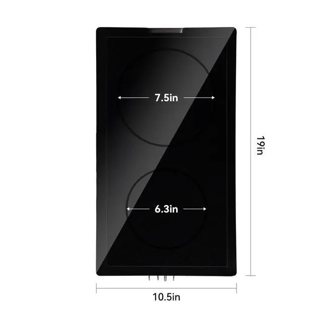 Alt view image 2 of 7 - Radiant Cartridge A122B Compatible with Jenn-Air Cooktop Range | Upgraded Dual Radiant Element 2000W and 1200W Stove Module with Reinforced Metal Frame and Smooth Ceran Glass Surface