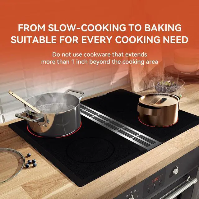 Alt view image 7 of 7 - Radiant Cartridge A122B Compatible with Jenn-Air Cooktop Range | Upgraded Dual Radiant Element 2000W and 1200W Stove Module with Reinforced Metal Frame and Smooth Ceran Glass Surface