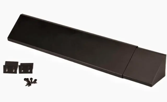 Main image of Black Adjustable Fireplace Hood for 28 to 48" Harmony Burners Fireplace Hood Heat Shield Patent Applied