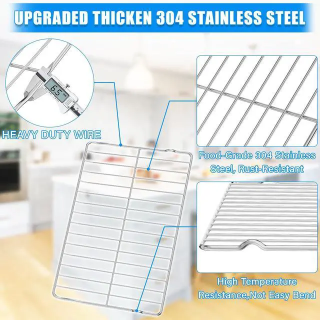 Alt view image 4 of 7 - DG75-01001C Oven Rack Replacement For Samsung Range/Stove/Oven Racks | DG75-01001C Gas Stove Rack Shelf,Stainless Steel DG75-01001D Oven Rack For Samsung Stove Parts NE63A6511SS NX60A6511SS