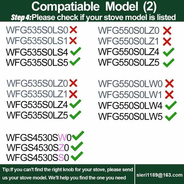 Alt view image 5 of 7 - W11510456 Knobs for Whirlpool WFG525S0JS5 WFG525S0JS6 Gas Stove | W11620567 Knobs for WFG525S0JZ5 WFG525S0JZ6 WFG535S0LS4 WFG535S0LS5 WFG535S0LZ4 WFG535S0LZ5 WFG550S0LZ4 WFG550S0LZ5 Gas Range
