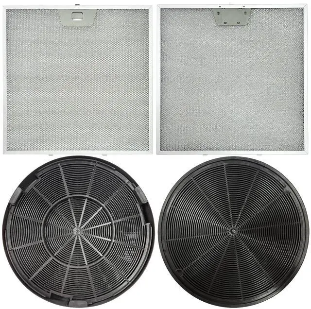 Main image of 2 Pack WB02X24872 Range Vent Hood Grease Filter & 2 Pack JXCF72 WB02X24842 Charcoal Filter Compatible with GE Range Hoods JVW5301EJ1ES, JVW5301SJ1SS, JVW5301BJ1TS, JVW5301FJ1DS, JVW5301EJ2ES