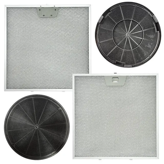 Alt view image 6 of 6 - 2 Pack WB02X24872 Range Vent Hood Grease Filter & 2 Pack JXCF72 WB02X24842 Charcoal Filter Compatible with GE Range Hoods JVW5301EJ1ES, JVW5301SJ1SS, JVW5301BJ1TS, JVW5301FJ1DS, JVW5301EJ2ES
