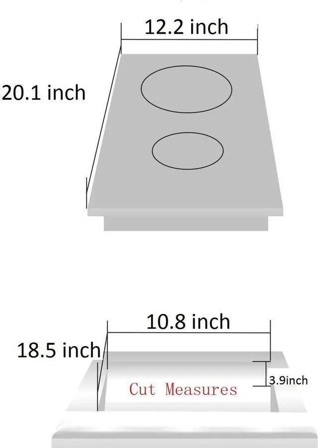 Alt view image 4 of 7 - 12 Inch Gas Cooktop Dual Fuel Sealed 2 Burners Tempered Glass Stovetop Drop-in Hob Black DK123-A01S