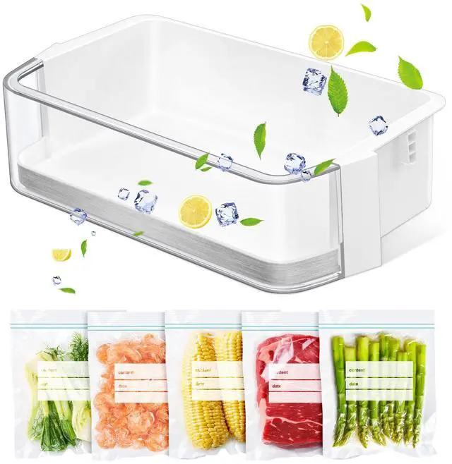 Main image of Upgraded DA97-13805A Refrigerator Door Bin Shelf Replacement, Compatible with Samsung Refrigerator Right Door Shelf Parts RF28HMEDBSR RF24FSEDBSR RF28HMEDBBC AP5798292 PS8762447 Right Door Bin Shelves