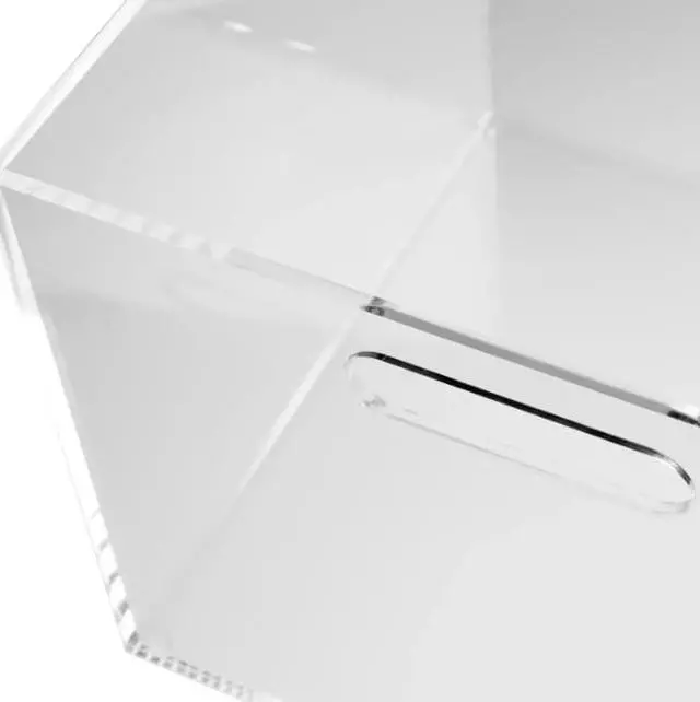 Alt view image 5 of 7 - Acrylic Hanging File Box Organizer, Letter Size, Clear | Files letter-size folders in clear acrylic style. Doubles as chic storage for the home office, bathroom or pantry