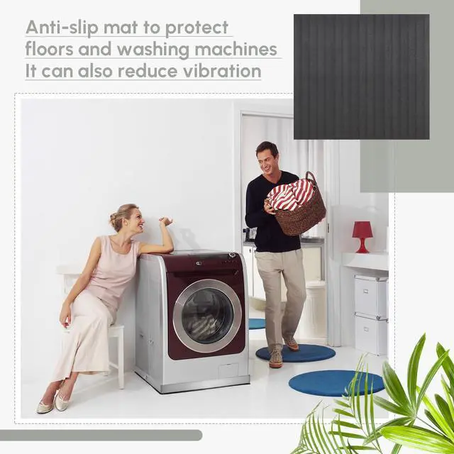 Alt view image 7 of 7 - 28" x 30" x 2.5" Washing Machine Drain Pan Washing Machine Tray for Floor Protection Heavy Duty 304 Stainless Steel Dishwasher Leak Pan with Drain Hole and Anti-slip Bottom Pad