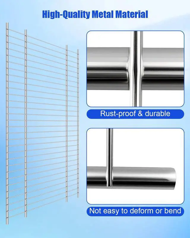 Alt view image 3 of 6 - W11397871 Freezer Wire Shelf Fit for Whirlpool Upper Freezer WZF34X20DW00 WZF34X20DW01 WZF34X20DW02 WZF34X20DW04 WZF34X20DW05 WZF34X20DW06, Replace W10581580 4931269 AP6973485 PS12731205 EAP12731205