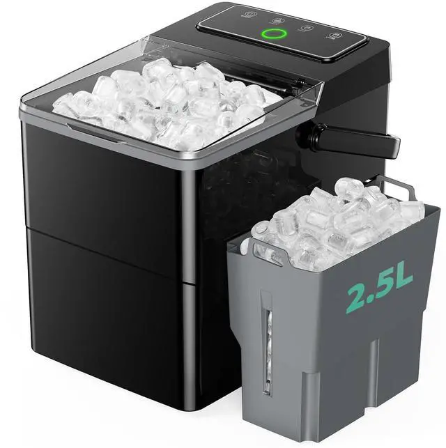 Main image of Boost Ice Maker with 2.5L Expanding Ice Basket & 1.8L Water Tank, 9 Bullet Ice Cubes in 6 Mins, Ice Maker Countertop with LED Touch Control Self-Cleaning, Ice Machine 2 Ice Sizes