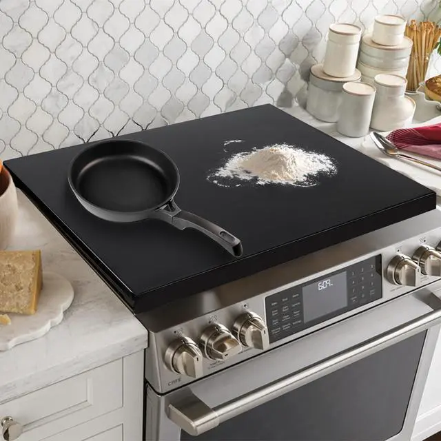 Alt view image 5 of 7 - Gas Noodle Board Stove Cover: Gas Stove Top Cover Stainless Steel, Gas Stove Cover Board for Gas and Electric Stove Range Expanding Kitchen Space, Black, Large Size 30"x 22"x2.6"