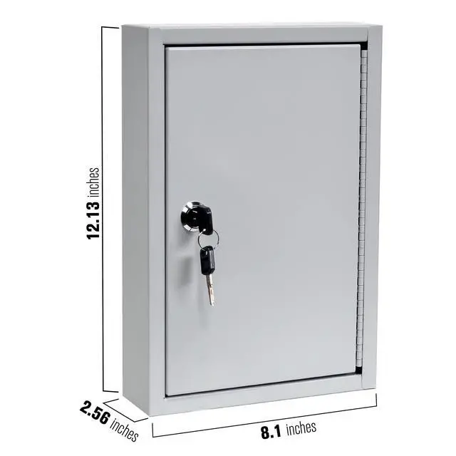 Alt view image 2 of 7 - STEELMASTER 30 Key Cabinet | Single Lock Control Key Box | Welded 22 Gauge Steel Construction | Scratch Resistant | Write-On Key Tags for Easy Identification