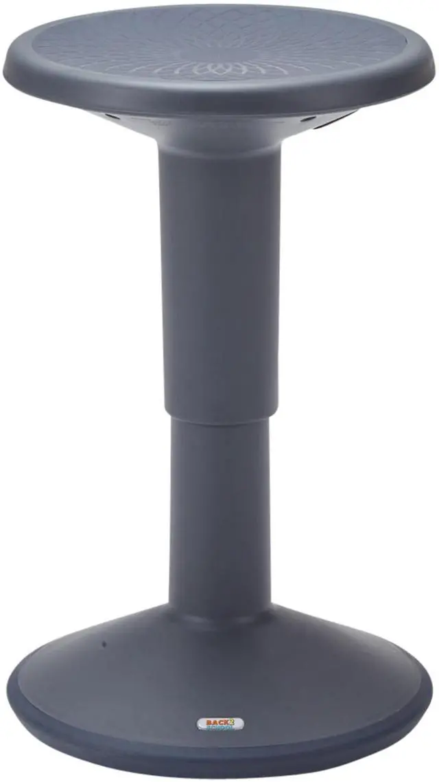Main image of Adjustable Height Active Learning Wobble Stool, Flexible Seating, Grey