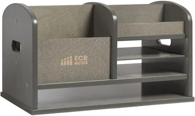 Main image of Tabletop Supplies Storage Center Caddy, Classroom Essentials, Grey Wash