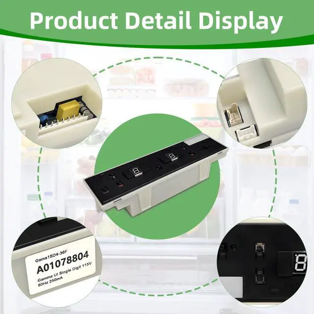 Alt view image 4 of 7 - A01078804 Refrigerator Electronic Control Board with Cover for Refrigerator Replacement Parts