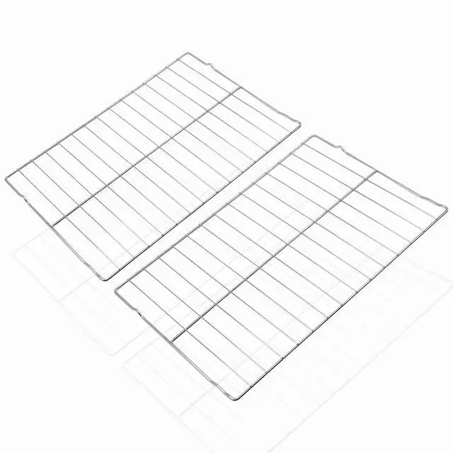 Main image of 2PCS WB48X20249 Oven Rack Compatible with GE Stove Oven Parts Oven, 23.7 x 16 Inches, 304 Stainless Steel Oven Wire Rack Replacement for Hotpoint Stove Parts Oven Rack