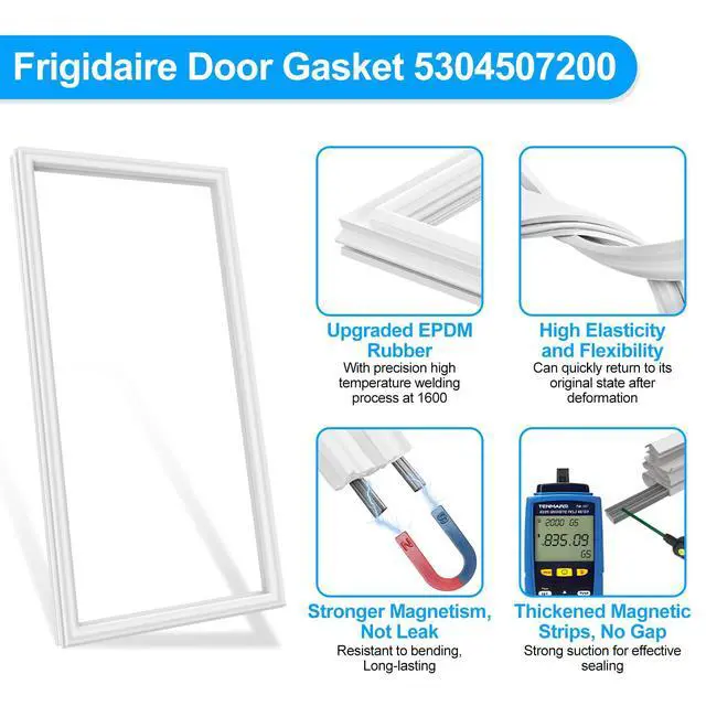 Alt view image 5 of 7 - UPGRADED 5304507200 Refrigerator Door Gasket Compatible with Frigidaire Freezer Door Gasket 5304408631 5304507214 216522309 216522310 216522359 Door Gasket Seal For Kenmore Refrigerator Door Gasket