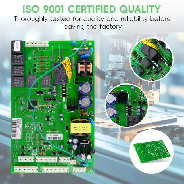 Alt view image 6 of 7 - WR55X11098 Refrigerator Electronic Control Board, Compatible with ge PGCS1RKZJSS, PSQS6YGZBESS, PFSS5RKZASS, PFCF1RKZABB,PGS25KSEAFSS, PFSF5RKZCBB,ETC. Replace WR55X11076, WR55X11077, WR55X11097, ETC