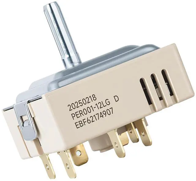 Main image of EBF62174907 Surface Element Infinite Control Switch for LG Electric Range Replacement EBF62174902 EBF62174904 PER001-12LG D PER001-12S D