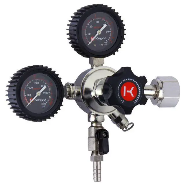 Alt view image 2 of 5 - Elite Series Dual Gauge CO2 Draft Beer Regulator, 1 Product