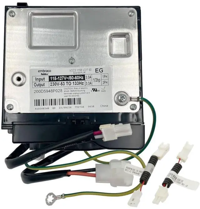 Main image of WR87X29409 with 2 Jumper Wires Enterpark Refrigerator Compressor Inverter Control Board Replacement Module Replaces AP6332922, WR55X26038, WR55X11099, WR55X11138, 4864662, WR55X10855, WR55X20326