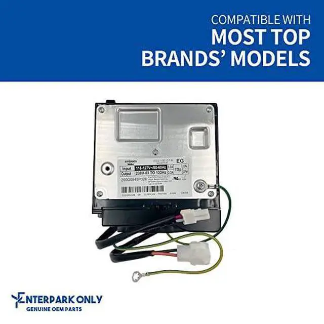 Alt view image 2 of 6 - WR87X29409 with 2 Jumper Wires Enterpark Refrigerator Compressor Inverter Control Board Replacement Module Replaces AP6332922, WR55X26038, WR55X11099, WR55X11138, 4864662, WR55X10855, WR55X20326
