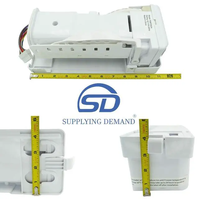 Alt view image 4 of 7 - DA97-07592A 2051096 Refrigerator Ice Maker Assembly Replacement Model Specific Not Universal